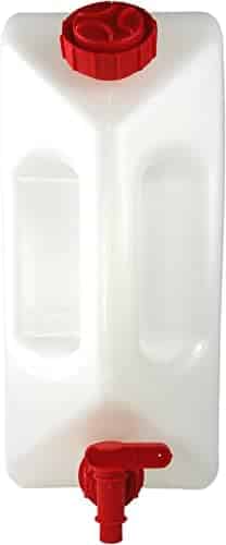 bidon avec filtre intégré "jerrican alimentaire cao 10l blanc avec robinet unisexe"