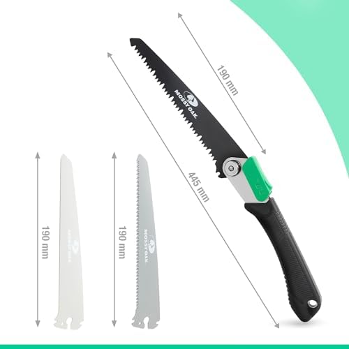 hache de survie "scie multifonction 3 en 1 mossy oak: Élagage, jardinage, camping, coupe bois & métal"
