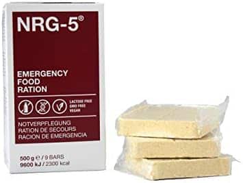 ration de survie lyophilisée "nrg 5 notration: votre soin d'urgence essentiel!"