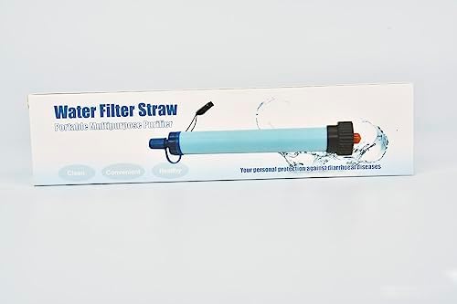 paille filtre eau de survie "filtre eau defe 2000l: ultra efficace contre 99,9% des bactéries pour randonnée & camping"