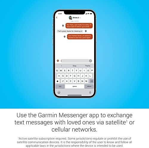 communicateurs satellites "communicateur satellite garmin inreach® portatif: messagerie mondiale bidirectionnelle"