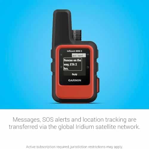 communicateurs satellites "mini communicateur satellite garmin inreach 2 compact et léger, idéal pour randonnée orange"