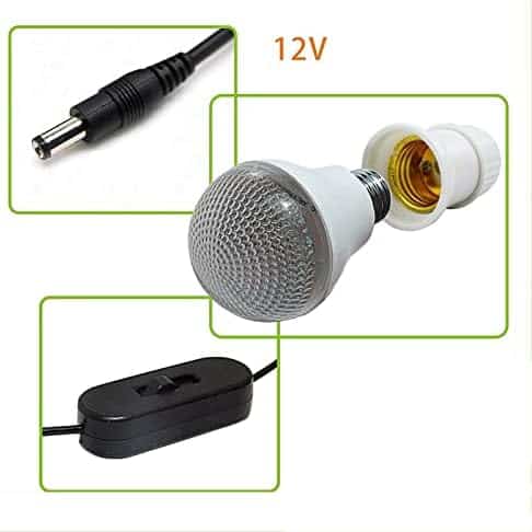 kit dʼéclairage solaire de camp "kit solaire 10w : Éclairage led 4x & panneau 18v parfait pour cuisine intérieure/extérieure"