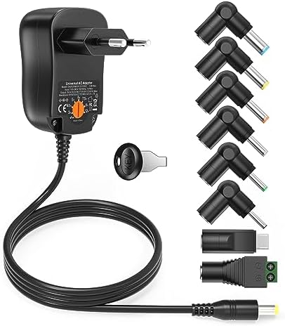 chargeur universel pour appareils de survie "adaptateur polyvalent ac 12w ultra puissant pour Électroniques et téléphones portables compatible ordinateur, tv, audio, led et cctv"