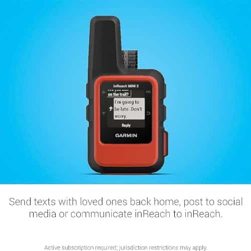 communicateurs satellites "mini communicateur satellite garmin inreach 2 compact et léger, idéal pour randonnée orange"