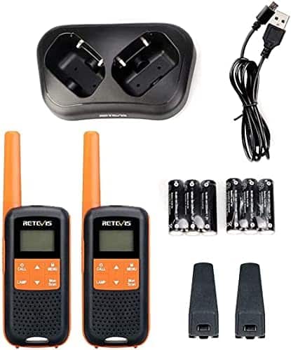 talkie walkie étanche "talkie walkie pro rechargeable retevis rt649 pmr446 Étanche ip65 avec micro usb idéal pour camping et randonnées (2 pcs)"