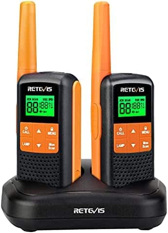 talkie walkie étanche "talkie walkie pro rechargeable retevis rt649 pmr446 Étanche ip65 avec micro usb idéal pour camping et randonnées (2 pcs)"