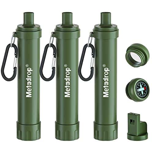 ration de survie militaire "paille filtrante metadrop pour eau survie et randonnée indispensable en urgence et camping"