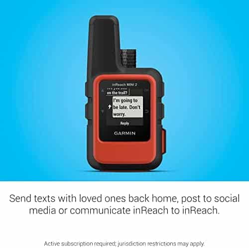 communicateurs satellites "mini communicateur satellite garmin inreach 2 compact et léger, idéal pour randonnée orange"