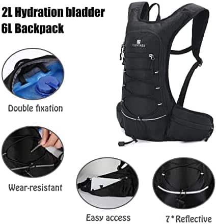 sac dʼhydratation avec filtre "sac hydratation 2l bbaiyule compact et performant pour course, vélo et randonnée unisexe"