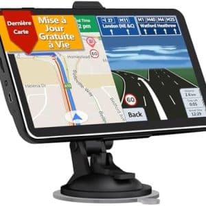 gps de poche pour outdoor "navigation gps toutbien 2,5d auto 7" poids lourds, mise à jour gratuite à vie, alertes caméra/vitesse, guidage vocal"