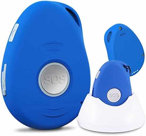 appareil de communication dʼurgence "gps & gsm mobiho essentiel le basic sympa 2 bleu téléphone portable débloqué avec fonction sos, son fort & main libre"