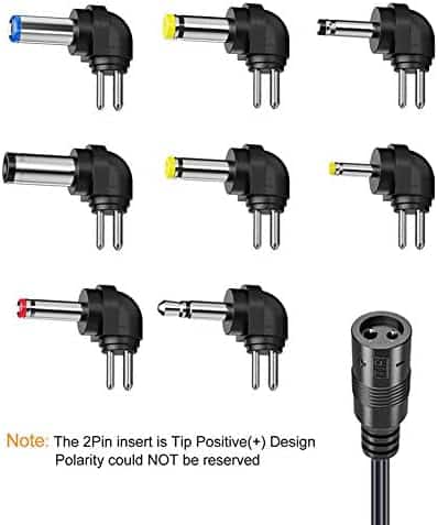 chargeur universel pour appareils de survie "adaptateur universel pchero 12w avec usb ca/dc 3v 12v et 8 embouts pour maison 1,2a max"