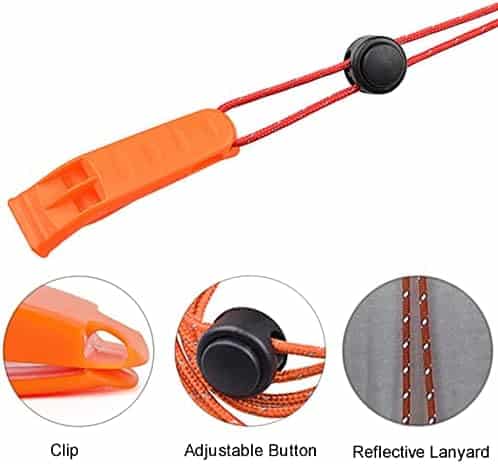 sifflet de survie "sifflet de survie jinpojun 2pc signalisation secours pour randonnée et trekking"