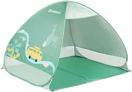 tente anti uv "badabulle tente pop up bébé anti uv fps 50+ vert idéale pour la plage!"