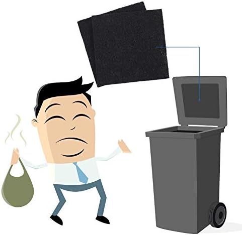 filtre à charbon actif "16 filtres absorbants d'odeurs à charbon actif pour bacs à compost style 2"
