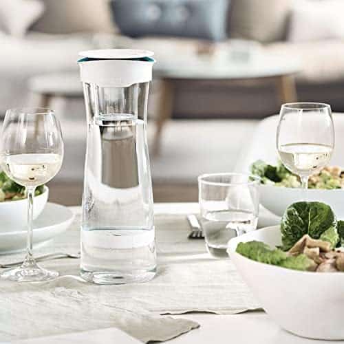 bouteille purificatrice dʼeau "bouteille filtrante brita blanche graphite, anti chlore & plomb, pour eau pure, bpa free + 1 filtre microdisc offert"