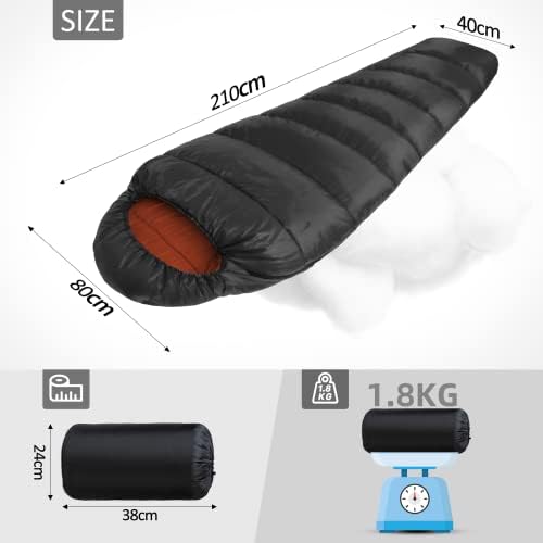sac de couchage pour conditions extrêmes "sac de couchage 4 saisons 0 20℃, ultra compact et polyvalent"