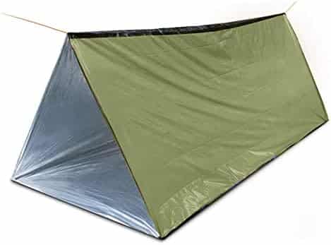 abri de survie compact "abri thermique mylar 2p | Étanche | 150x250cm | urgence, randonnée, camping"