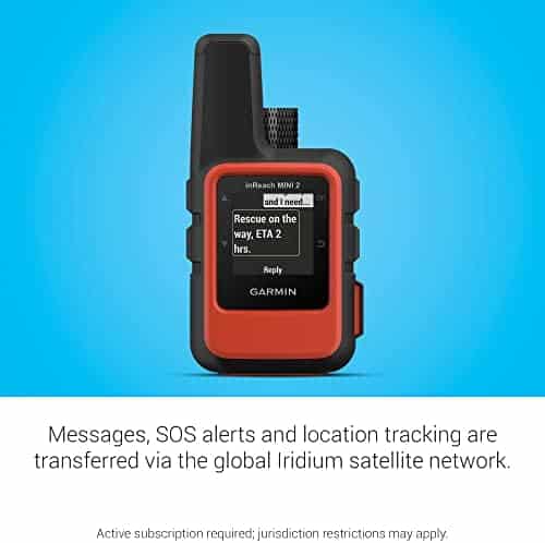 communicateurs satellites "mini communicateur satellite garmin inreach 2 compact et léger, idéal pour randonnée orange"