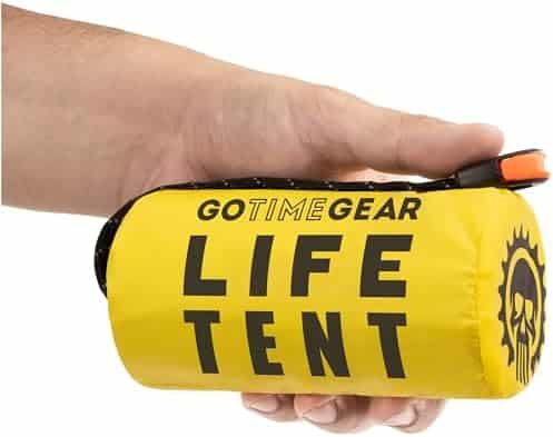 ration de survie "abri de survie urgence tente life gear go time"