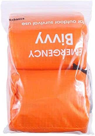 ration de combat "kit de survie camping 2pcs : sacs de couchage réutilisables, couvertures imperméables et thermiques de plein air nabance"