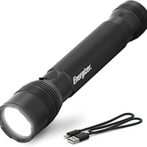 lampe torche tactique de survie "lampe tactique led 1000 lumens resistante à l'eau, rechargeable usb energizer t1000 pour camping & urgences, kit survie noir"