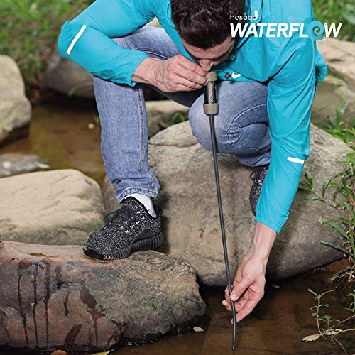 equipement de filtrage de lʼeau de survie "waterflow® hesago kit filtre eau portable ultra efficace anti bactéries pour camping/randonnée."