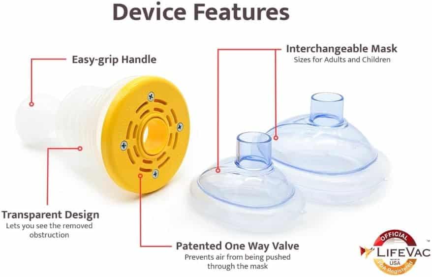 appareil de communication dʼurgence "dispositif anti Étouffement lifevac: urgence sauvetage vital"