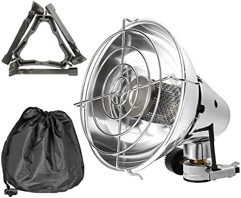 chauffage portable de tente "mini chauffage gaz portable bilbear : idéal pour camping, randonnée et pêche hivernale réchauffeur extérieur convection"