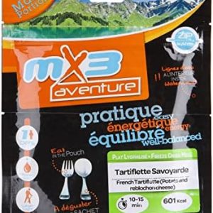 aliments lyophilisés randonnée "tartiflette savoyarde lyophilisée mx3 adventure"