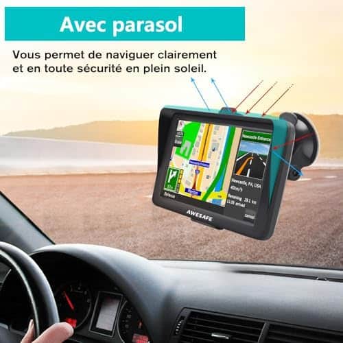 gps de poche pour outdoor "gps 7" pour poids lourds et voiture navigation tactile avec 52 cartes européennes intégrées"