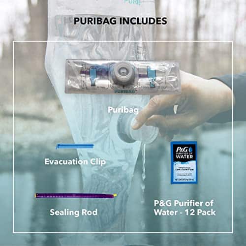traitement eau potable survie "puribag 10l: votre purificateur d'eau portable idéal pour camping & randonnée"