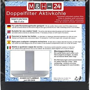 filtre à charbon actif "filtre universel decoupable pour hotte 60cm charbons actifs, anti graisse/odeur, autoextinguible"